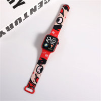 Toddler Cute Cartoon Pattern Design Electronics Smart Watches  Red