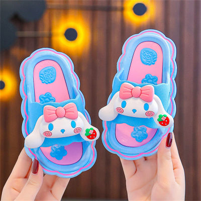Zapatillas para niños dibujos animados Sanrio niñas fondo suave hogar para niños al aire libre lindo baño antideslizante zapatillas para niñas