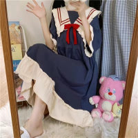 Two-piece princess style cute sweet ruffled bow home clothes  Multicolor