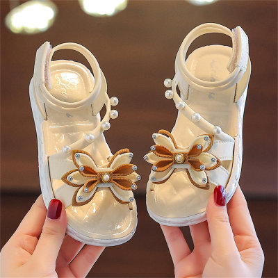 Sandalias de bebé de fondo suave antideslizantes de princesita de moda