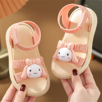 Soft bottom non-slip comfortable fashionable princess shoes sandals bow  Pink