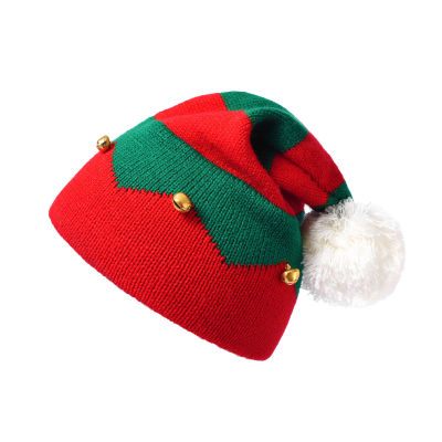 Cappello a strisce a campana Cappello di lana lavorato a maglia Cappello da regalo per bambini di Halloween