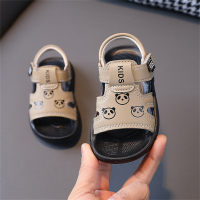 Baby sandals cartoon beach shoes non-slip soft sole shoes  Khaki