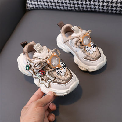 Zapatillas de malla antideslizantes con suela suave para bebés y niñas