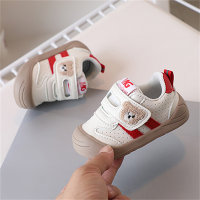Zapatos infantiles antideslizantes funcionales transpirables suela blanda  rojo