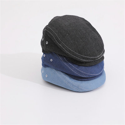 Toddler Solid Color Casual Cowboy Duckbill Cap