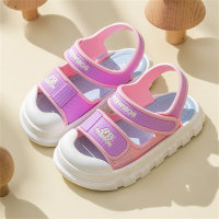 Nuevas sandalias para niños, sandalias de verano para niñas, niños, baño, hogar, antideslizantes, fondo suave, sandalias para bebés con dibujos animados  Púrpura