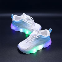 Toddler Glowing Gradient Color Sport Shoes  White