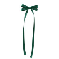 Tassel ribbon bow hairpin polyester cotton Maillard children's hairpin hair accessories duckbill clip  Multicolor