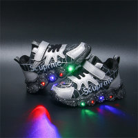 Toddler Color-Block Luminescent Sport Shoes  Silver