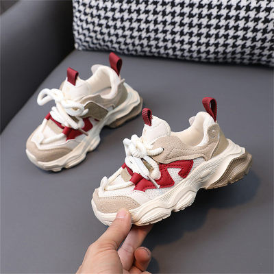 Children's breathable color matching sports shoes