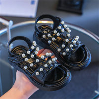 Sandales antidérapantes perles enfant  Noir