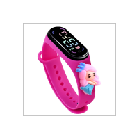 Children's Anime Princess LED Doll Watch  Hot Pink