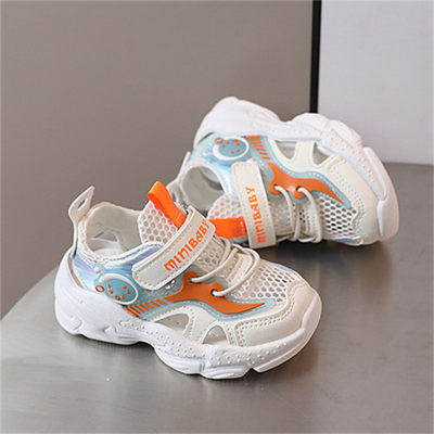 Semi-sandalias Zapatos deportivos para niños transpirables de suela blanda Zapatos de playa