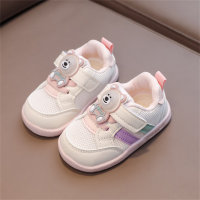 Mesh breathable soft sole sliding shoes for toddlers  Pink