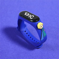 Reloj electrónico infantil Disney Princess Touch Sports LED  Azul