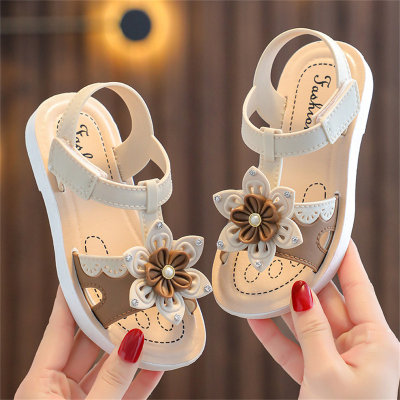 Rutschfeste Sandalen mit weicher Sohle, süße Cartoon-Prinzessinnen-Sandalen
