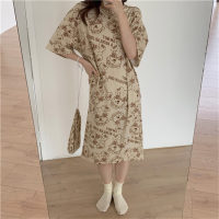 Pajamas for women summer Korean style spring and autumn student short-sleeved home clothes cute cartoon loose pregnant women women's pajamas for women summer  Yellow