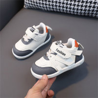 Baby shoes for women 0-1-3 years old 3 boys sports shoes breathable children's sneakers non-slip soft bottom baby toddler shoes trendy  White