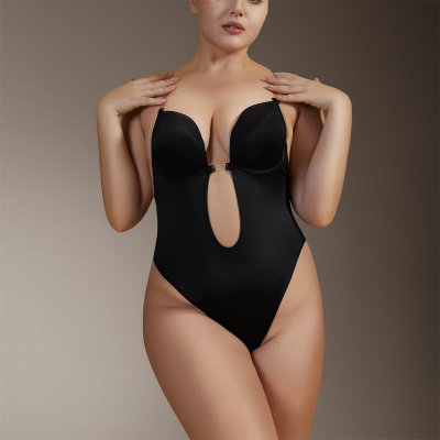 European and American one-piece underwear, tummy-controlling corset, invisible bra, body-shaping straps, backless evening dress, one-piece body-shaping garment