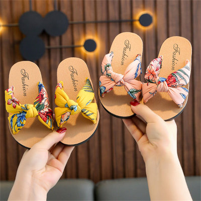 Children's holiday style flower slippers