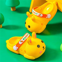 Children's Slippers Women's Summer Indoor Cute Cartoon Home Anti-Slip Soft Sole Small and Medium-sized Boys Baby Cool Boys' Slippers  Yellow