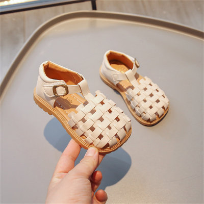 Sandalias de princesa con medio dedo del pie, zapatos de bebé para mujer, zapatos de verano para mujer