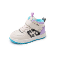 Toddler Color-Block Velcro Gaobang Sneakers  Purple