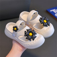 Pantofole a fiori per bambini  bianca