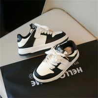 Sneakers Korean style fashionable white shoes Velcro sneakers  Black