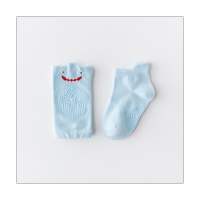 Calcetines estilo animal de dibujos animados de algodón puro para bebé de 2 piezas  Azul