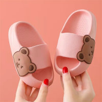 Children's Bear Pattern Slippers  Pink