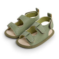 Baby Solid Color Velcro Baby Shoes  Green