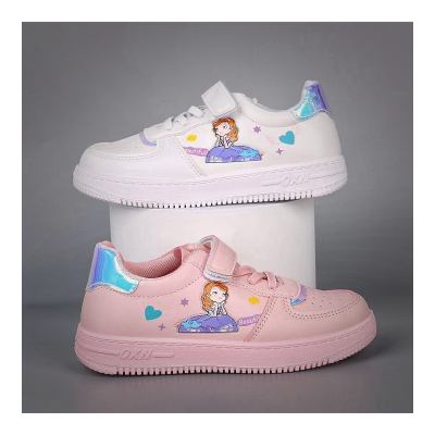 Zapatillas deportivas con velcro brillante Princess para niños grandes