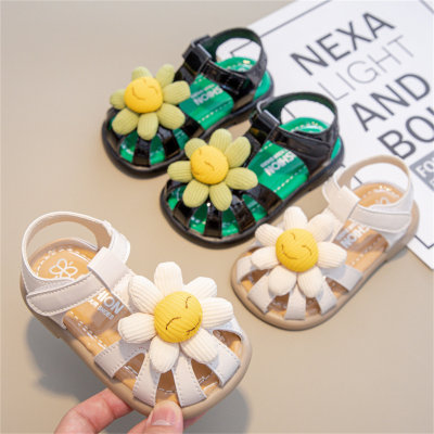 Casual and versatile little girl flower shoes beach shoes