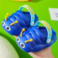 Baby sandals, summer caterpillars, children's hole-in-the-wall shoes, children's boys, girls, infants, non-slip, soft bottom, indoor anti-collision  Blue