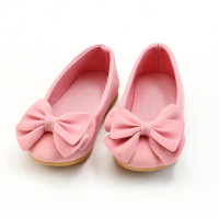 Toddler Girl Solid Color Bowknot Sandals  Pink