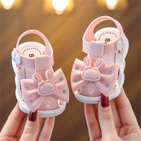 Closed toe walking shoes, non-slip soft sole, outdoor sandals  Pink