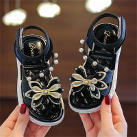 Fashionable little princess non-slip soft bottom baby sandals  Black