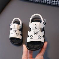 Sandálias de bebê com desenhos animados, sapatos de praia, sapatos com sola macia antiderrapante  Branco