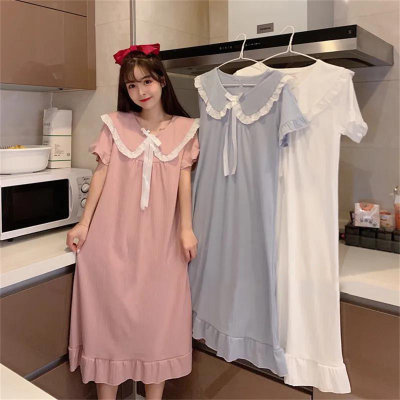 Short-sleeved doll collar sweet fairy pajamas princess style home clothes