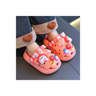 أحذية بفتحة قابلة للفصل على شكل دمية كرتونية ملونة للأطفال
