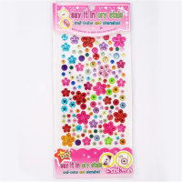 Children's Shiny Crystal Love Heart Crystal Gem Face Hair Sticker Diamond  Multicolor
