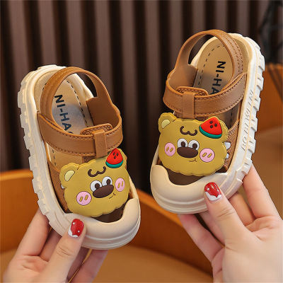 Sandalen für Kinder mit Cartoon-Bärenmotiv