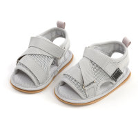 Baby Solid Color Webbing Baby Shoes  Gray