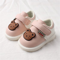 Zapatos para niños pequeños con patrón de oso encantador para niña pequeña  Rosado