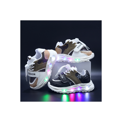 Children's printed classic light-up sneakers