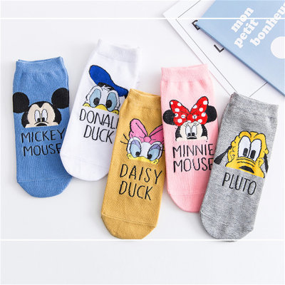 5 piece set of socks cute cartoon preppy socks girls socks