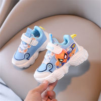 Zapatos deportivos para niños 2023, nuevas de cuero para otoño e invierno, zapatos casuales con suela ligera para niñas, zapatos para correr, zapatos para bebés y niños pequeños, zapatos intermitentes  Azul