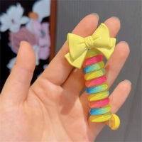 Children's curly colorful sunflower winding hair rope  Multicolor